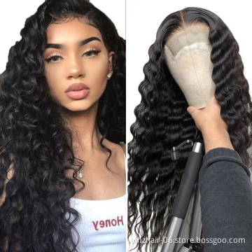 Mink Loose Deep Wave Brazilian Virgin Human Cuticle Aligned Hair 4x4 5x5 Lace Closure Wig Full Hd Lace Front Wig For Black Women